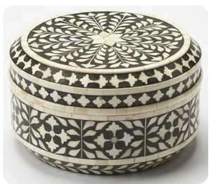 Boîte décorative et incrustation d'os Boîte à bijoux Boîte de rangement Prix abordable Incrustation de nacre de haute qualité - Product Image 5