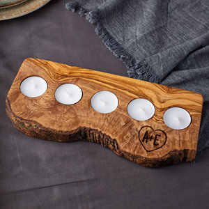 Bougie parfumée artisanale écologique avec support carré en bois massif à prix très raisonnable, design personnalisé disponible - Product Image 2