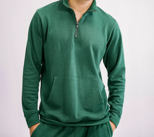 Sudadera con capucha de otoño sólido informal de tela reciclada ecológica ropa de calle sostenible - Product Image 3