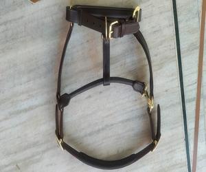 Licol en cuir de cheval personnalisé, meilleure qualité, embout de nez rembourré, quincaillerie or rose, fabricant, Riding House Kanpur Inde - Product Image 5