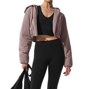 Veste coupe-vent décontractée pour homme en polyester/coton, veste courte d'hiver, séchage rapide, imperméable, respirante, fermeture éclair, impression de logo personnalisée, OEM - Product Image 6