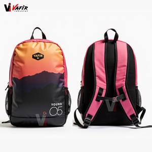 Sac à dos rétro grande capacité pour étudiants, design simple et tendance, sac d'école pour le lycée, sac à dos pour la gym et les entraînements. - Product Image 4