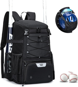 Sac à dos de baseball et softball antivol et imperméable avec compartiment à chaussures et support de casque pour entraînement en extérieur et pratique d'équipe - Product Image 6