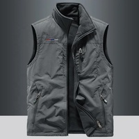 RAZERS IMPEX NOUVEAU Gilet matelassé en toile chauffant décontracté pour homme, respirant, séchage rapide, tactique, pour la randonnée printanière, grande taille, fermeture éclair