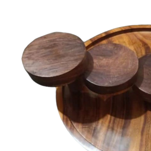 Serveur de nourriture en bois de conception d'escalier en bois pour l'utilisation de fête de mariage de maison d'hôtel de restaurant au meilleur prix - Product Image 5
