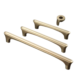 Tirador de puerta de Metal de calidad duradera, tiradores de armario de latón macizo de lujo, tiradores de armario de cocina, uso de armario de puerta de tocador para el hogar - Product Image 5