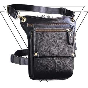 Daily Style Hip Sling Pack Leather Drop Leg <b>Belt</b> with Thigh Pouch <b>Holster</b> Logo Waist Bags Great Gift Idea LPG-0010 - Product Image 4