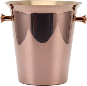 Wholesale 5L Stainless Steel Ice <b>Bucket</b> for Parties Bulk Large Capacity Wine Chiller <b>Bucket</b> with Handle Metal <b>Beer</b> & Wine Cooler - Product Image 1
