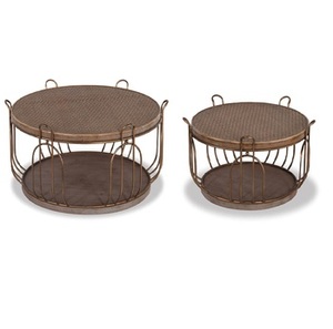 Table basse ronde en verre de conception standard meubles en métal de grande taille pour la maison et les mariages à un prix abordable décoration intérieure - Product Image 4