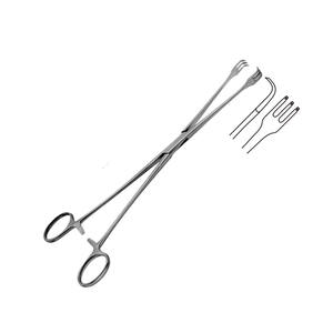 Alta calidad 25cm/10 \ "Venta al por mayor pinzas de ginecología tenáculo de acero inoxidable instrumentos quirúrgicos fuente de alimentación Manual - Product Image 6