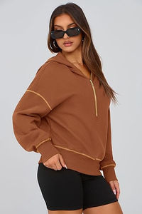Qualité supérieure Polaire Coton Surdimensionné Goutte Épaule Pull Sweat Femme Hoodies Personnalisé Recadrée Ras Du Cou Sweat Femmes - Product Image 5