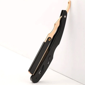 Professional Industrial Manual Shaver Straight Edge Stainless Steel Sharp Barber Razor Folding <b>Shaving</b> Beard <b>Trimmer</b> Cutter - Product Image 2