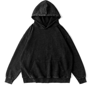 Meilleure qualité hommes vêtements décontractés sweats à capuche Slim Fit 500 GSM lavage à l'acide conception personnalisée plaine couleur unie avant à capuche Direct Pakistan - Product Image 5