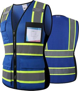 Chaleco de Trabajo de Alta Visibilidad para Hombre, Chaleco de Seguridad Reflectante de Alta Calidad - Product Image 1