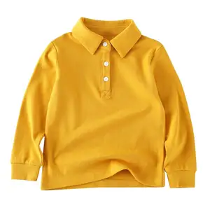 Polo de sport personnalisé pour enfants en coton T-shirts pour enfants à manches longues uniforme pour enfants Polos de golf