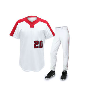 Uniformes de baseball en polyester en gros ensembles d'équipe personnalisés avec pantalons maillots et impression de numéros - Product Image 1