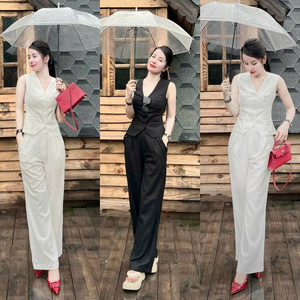 Conjunto Casual de 2 Piezas para Mujer, Tejido de Punto, Embalaje Personalizado, Precio de Fábrica, Fabricante Vietnamita, Natural, ODM - Product Image 1