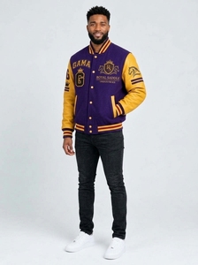 Veste de baseball brodée GAMA pour hommes, veste varsity personnalisée, veste bomber de qualité supérieure, fabricant de vêtements OEM ODM - Product Image 6