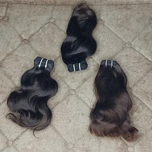 Máquina de extensiones de cabello humano Remy indio de onda natural de 10 pulgadas trama de máquina de extensión - Product Image 2