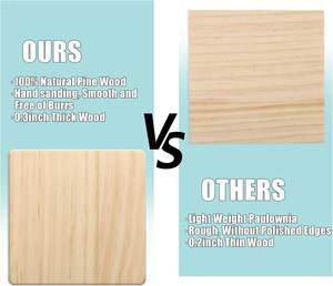 Ensemble de sous-verres ronds classiques en bois de pin écologiques sous-verres durables, naturels et élégants pour la décoration de la maison et du bureau - Product Image 5