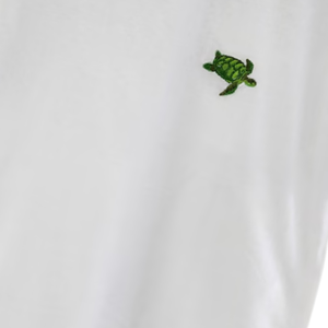 เสื้อยืดผ้าคอตตอนสำหรับผู้ชายและผู้หญิงเสื้อยืดปักลายรูปเต่าขนาดเล็กออกแบบได้ตามต้องการ - Product Image 6