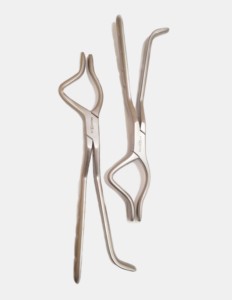 Juego de 2 Pinzas de Acero Inoxidable de Alta Calidad para Uso Veterinario, Izquierda y Derecha - Product Image 1