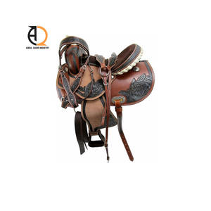 Silla de Montar Inglesa de Cuero Genuino, Asiento Completo, Tallado Completo, Duradera, Estilo Occidental, OEM/ODM - Product Image 4