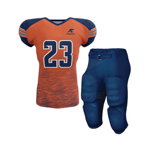 ชุดฟุตบอลอเมริกันมาใหม่สำหรับผู้ชายชุดเสื้อแขนสั้นระบายอากาศออกแบบได้ตามต้องการ - Product Image 1