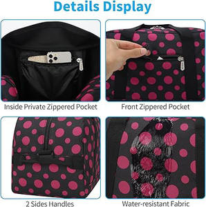 Sac de sport de grande capacité avec logo personnalisé Sac de fitness de voyage en polyester imperméable pour hommes et femmes - Product Image 3