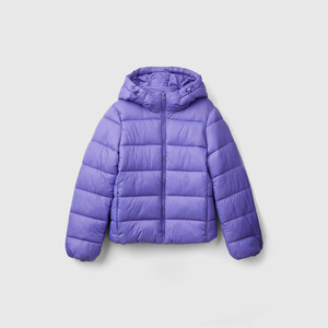 Newly Made Customized Plus Size <b>Zipper</b> Women's Puffer Jacket Breathable OEM Service Custom Color & Size Finished Nylon - Product Image 5