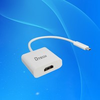 Câble adaptateur convertisseur USB 3.1 Type C vers HDMI DTECH 3840*2160 30Hz 18Gbps 1080P pour appareil HDMI