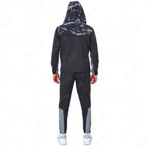 Conjunto de 2 piezas personalizado para hombre 2025, chándal cortavientos Vintage con cremallera, pantalones cortos cortavientos de poliéster, ropa informal de calle sólida, Sudadera con capucha corta - Product Image 4