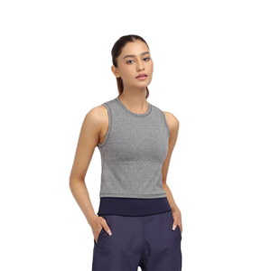 Logo personnalisé vêtements de fitness Jogger débardeur décontracté entraînement Sport Gym hauts courts pour femmes avec logo sérigraphie - Product Image 1