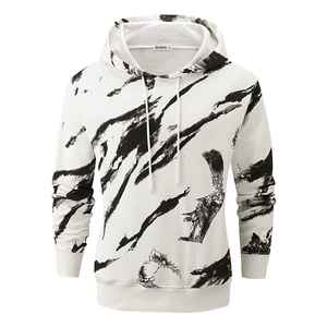 Sudaderas con capucha deportivas informales para hombre, bordado de poliéster personalizado, talla XS, patrón de impresión a la moda, venta al por mayor, diseño de logotipo personalizable - Product Image 5
