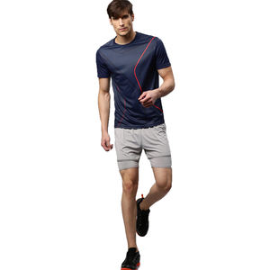 Camiseta de Manga Corta para Hombre, al por Mayor, con Logotipo Personalizado, Sólida, Informal, Ecológica, Transpirable, 100% Algodón, Cuello Redondo, de Alta Calidad, para las Cuatro Estaciones - Product Image 5