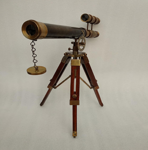 Telescopio náutico indio de latón dorado pulido con soporte para acampar aventuras al aire libre al precio de fábrica barato al por mayor - Product Image 4
