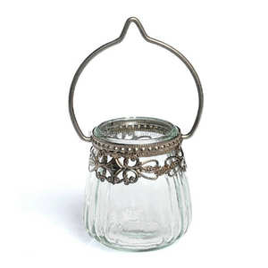 New Design <b>Hanging</b> Christmas Decor Metal+Glass <b>Tea</b> <b>Light</b> Votive <b>Holder</b> for Christmas Decoration - Product Image 1