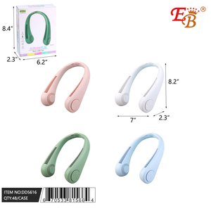 8.2 \ "ventilatore da collo indossabile con ricarica USB 48/4/12 pz/cartone 5 velocità fonte di energia elettrica 5V per uso domestico e auto - Product Image 1