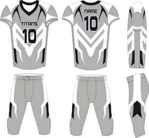 ชุดยูนิฟอร์มอเมริกันฟุตบอลแขนสั้นพิมพ์ลายแบบซับลิเมชั่นสั่งทำได้ คุณภาพดีที่สุด MOQ ต่ำ - Product Image 2