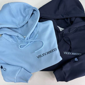 เสื้อกันหนาวมีฮู้ดของผู้ชายเสื้อสวมหัวผ้าเทอร์รี่แบบสวมหัวปักลายไหล่ปล่อยปล่อยแบบเรียบโลโก้ออกแบบได้ตามต้องการ - Product Image 5