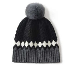 Gorro de punto grueso de gran tamaño, gorro de invierno cálido para hombres y mujeres, ropa de calle con etiqueta personalizada, moda a granel, venta al por mayor - Product Image 3