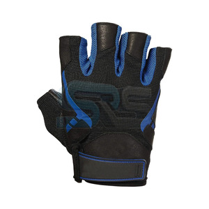 Gants d'entraînement antidérapants croisés demi-doigts avec rembourrage en néoprène Protection de la paume pour hommes et femmes Fitness - Product Image 4
