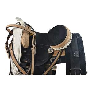Vente en gros Selles de course de baril Qualité supérieure en cuir véritable Selles de cheval Western faites à la main Selles de rodéo en vrac Cowboy - Product Image 3