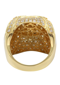 แหวนฮิปฮอปทองคำ10K 14K 18K สุดหรูสำหรับผู้ชายได้รับการรับรองจาก Gia พร้อมเพชรเต็มรูปแบบ & ตัวอักษรในแล็บปลูกไอซ์กับงานแต่งงาน - Product Image 4