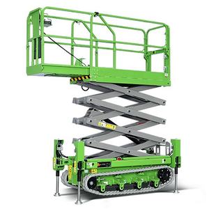 Plataforma Elevadora de Tijera Hidráulica sobre Orugas, Capacidad de 250 kg, Altura de Trabajo de 3 a 14 m - Product Image 2