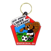 Porte-clés en caoutchouc PVC souple personnalisé Porte-clés avec logo 3D pour la promotion Cadeau souvenir