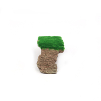 Plateforme de bain de soleil en résine pour tortue, souche d'arbre floquée, rampe d'escalade pour reptile, cachette, grotte artificielle, décoration d'aquarium