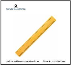 Hardwood PR-18 Meter Scale for <b>Medical</b> <b>Science</b> 25 mm Graduated Reading One Meter in Length and Width - Product Image 3
