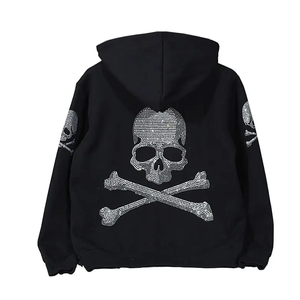 Plus Size Rhinestone Hoodies Uso al aire libre Rhinestone Hoodies Venta al por mayor Rhinestone Hoodies - Product Image 1