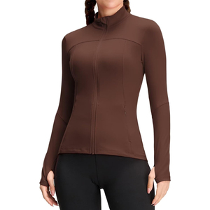 Chaquetas de Yoga para mujer hechas a medida de alta calidad anti pilling suave impermeable transpirable cómodo chaqueta de Yoga para mujer - Product Image 1